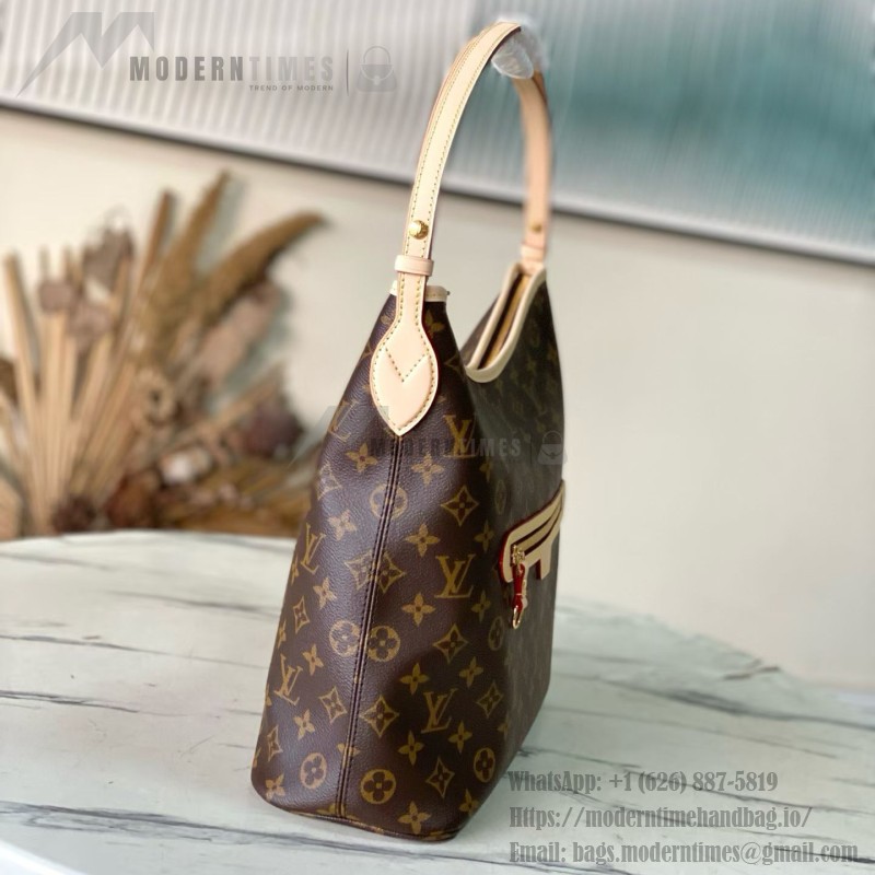 Louis Vuitton M27335 Monogram Lineup Handbag – Classic Canvas with Leather Trim