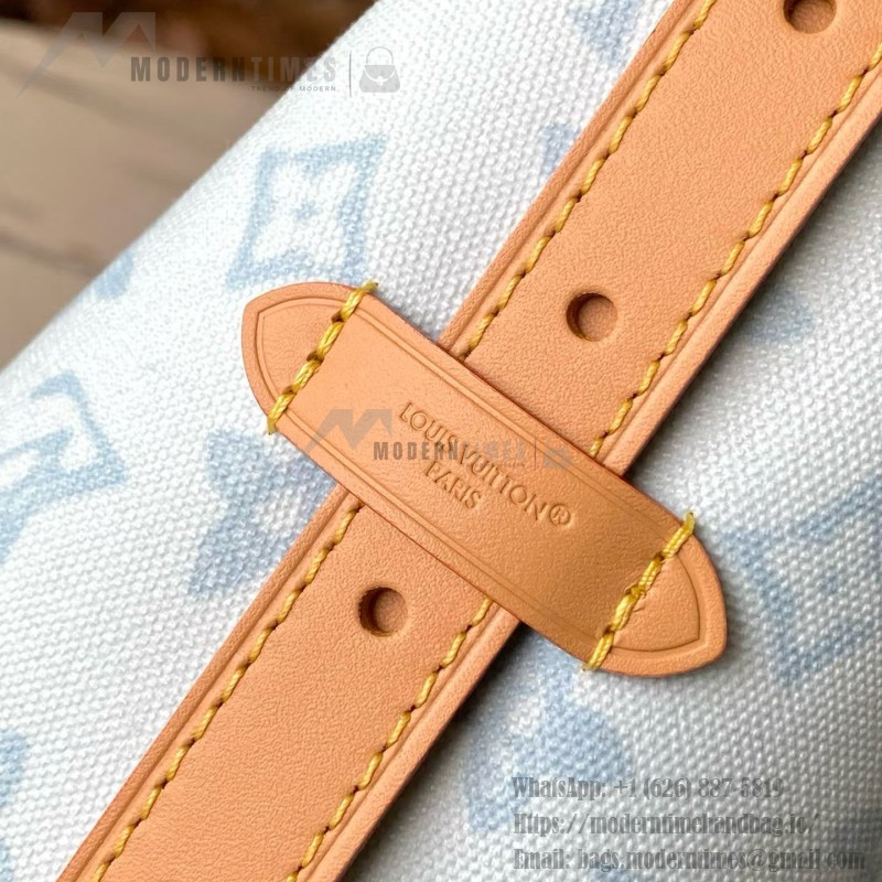Louis Vuitton Carryall Small Bag Monogram Origine Bleu Courrier – Vintage Inspired