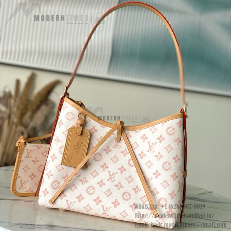 Louis Vuitton Carryall Small Bag Monogram Origine Bleu Courrier – Vintage Inspired