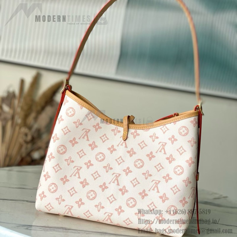 Louis Vuitton Carryall Small Bag Monogram Origine Bleu Courrier – Vintage Inspired
