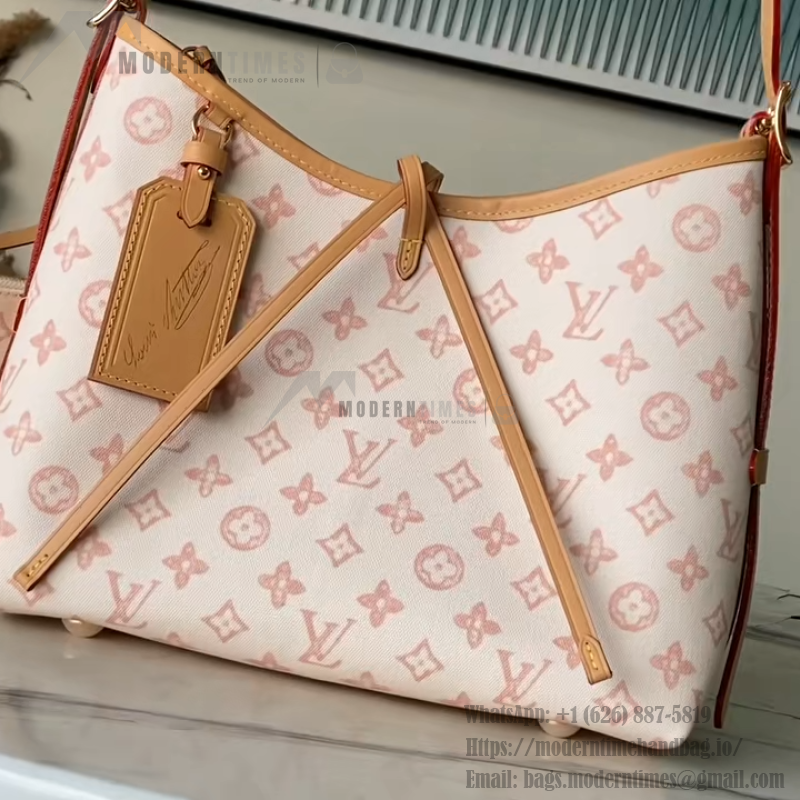 Louis Vuitton Carryall Small Bag Monogram Origine Bleu Courrier – Vintage Inspired