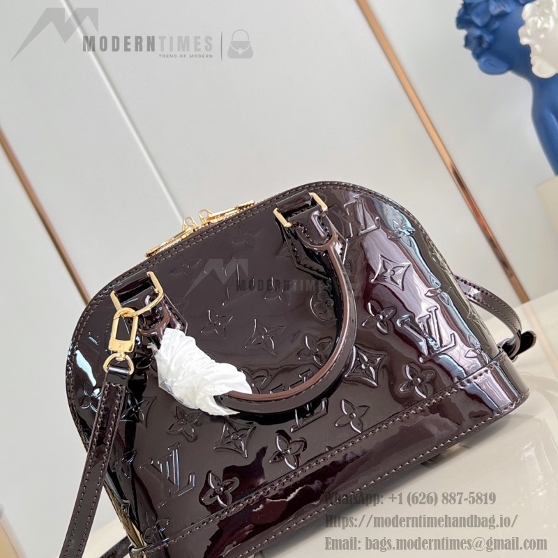 Louis Vuitton Alma BB Coffee Epi Leather Handbag 23.5x17.5x11.5 cm