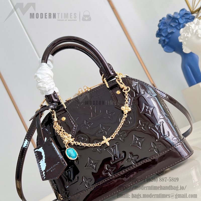 Louis Vuitton Alma BB Coffee Epi Leather Handbag 23.5x17.5x11.5 cm