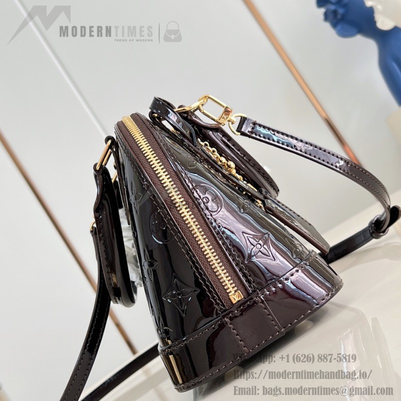 Louis Vuitton Alma BB Coffee Epi Leather Handbag 23.5x17.5x11.5 cm
