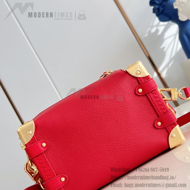 Louis Vuitton Side Trunk Medium Bag M27449 Light Green / M28333 Red