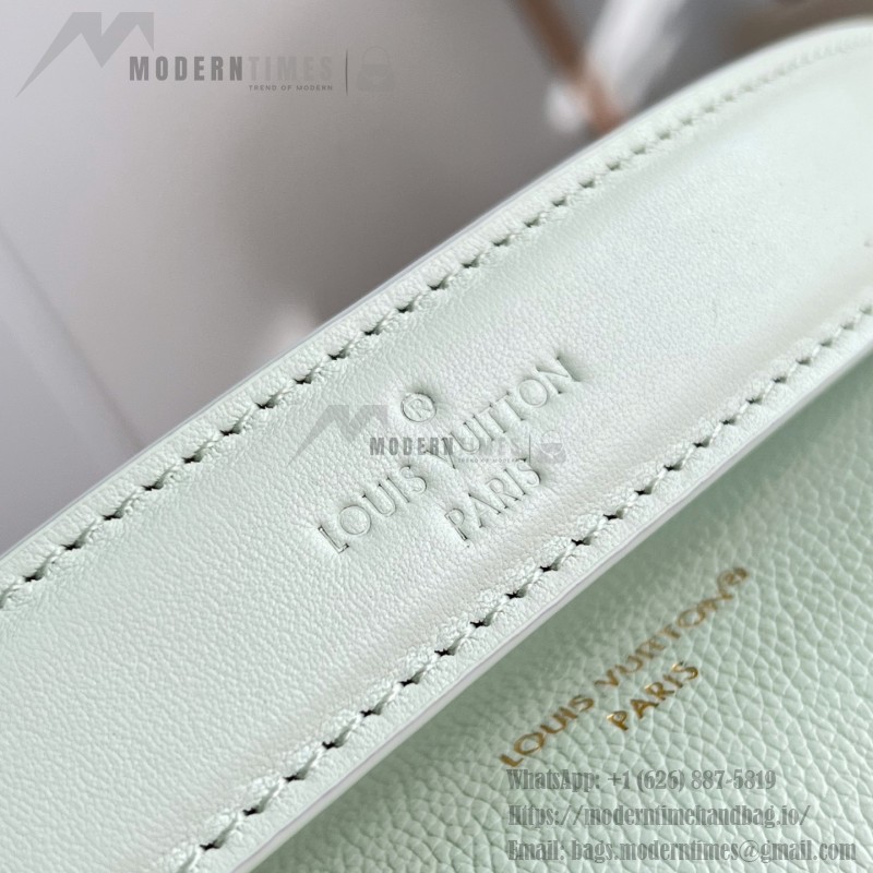 Louis Vuitton Side Trunk Medium Bag M27449 Light Green / M28333 Red
