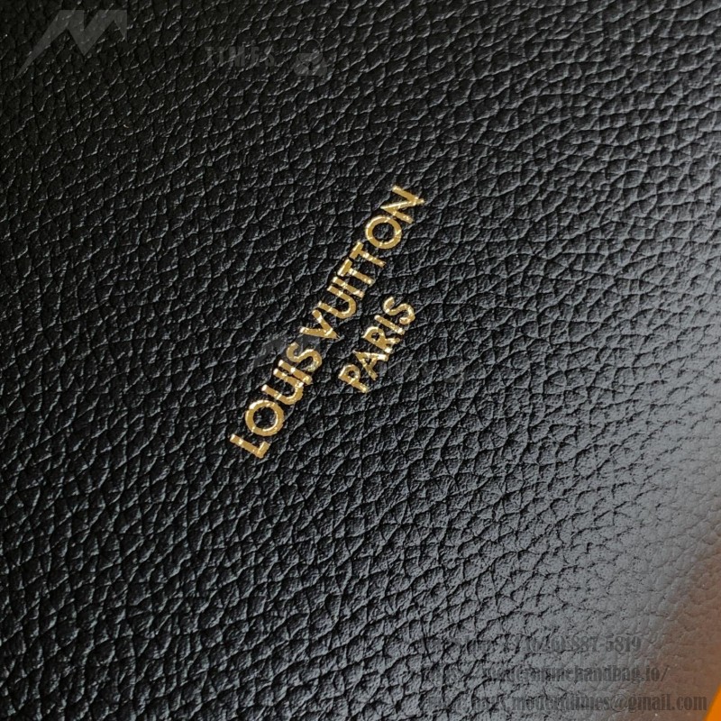 Louis Vuitton Low Key Hobo Bag in grained calfskin leather with adjustable shoulder strap