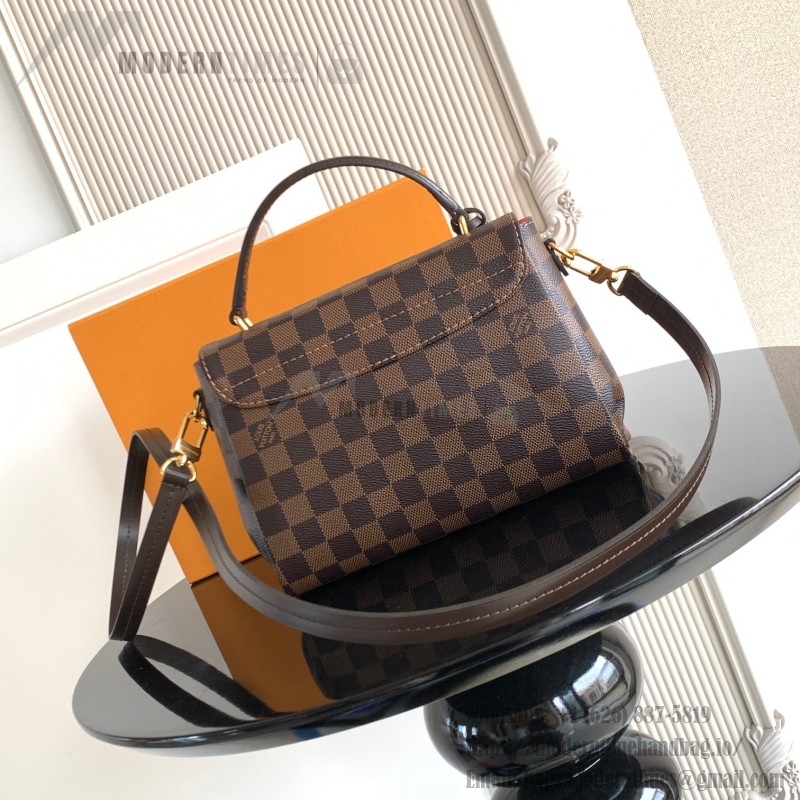 Louis Vuitton Croisette Damier Azur canvas handbag with leather tassel