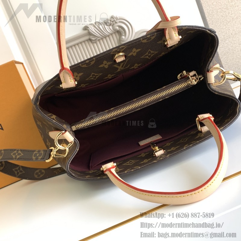 Louis Vuitton Montaigne BB Monogram canvas handbag with shoulder strap