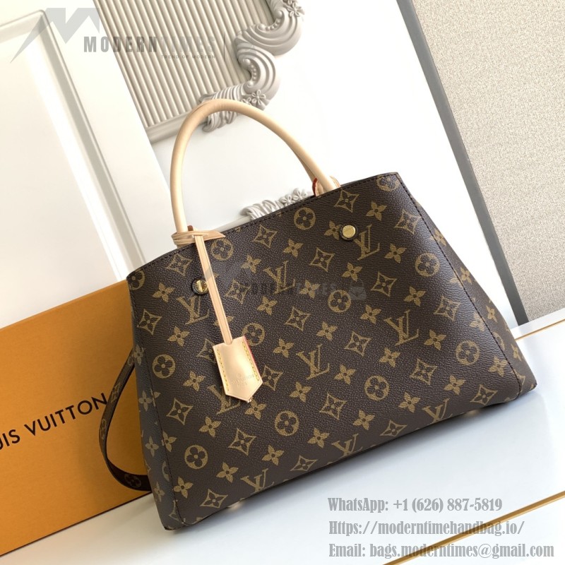 Louis Vuitton Montaigne BB Monogram canvas handbag with shoulder strap