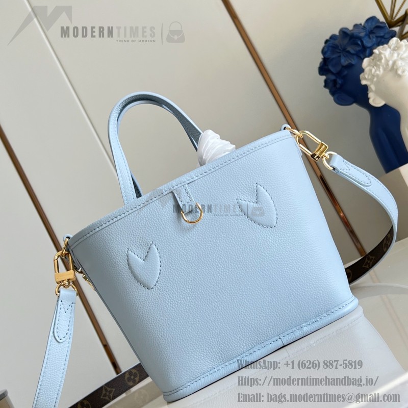Louis Vuitton Neverfull Bandoulière Inside Out BB light blue Monogram handbag
