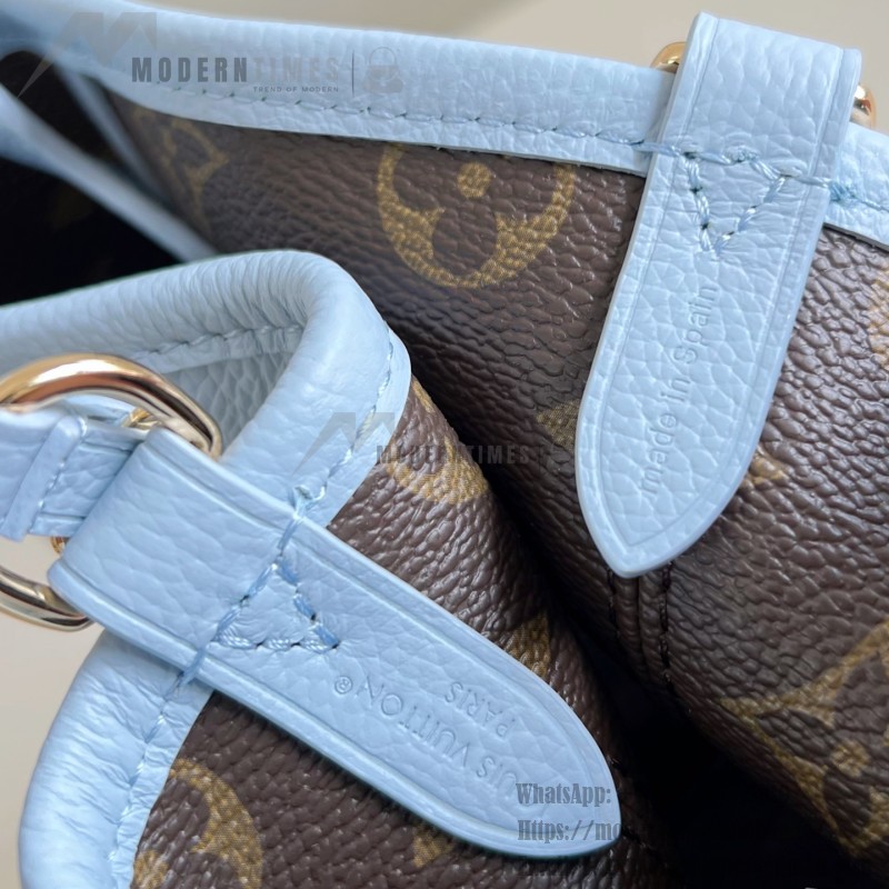 Louis Vuitton Neverfull Bandoulière Inside Out BB light blue Monogram handbag