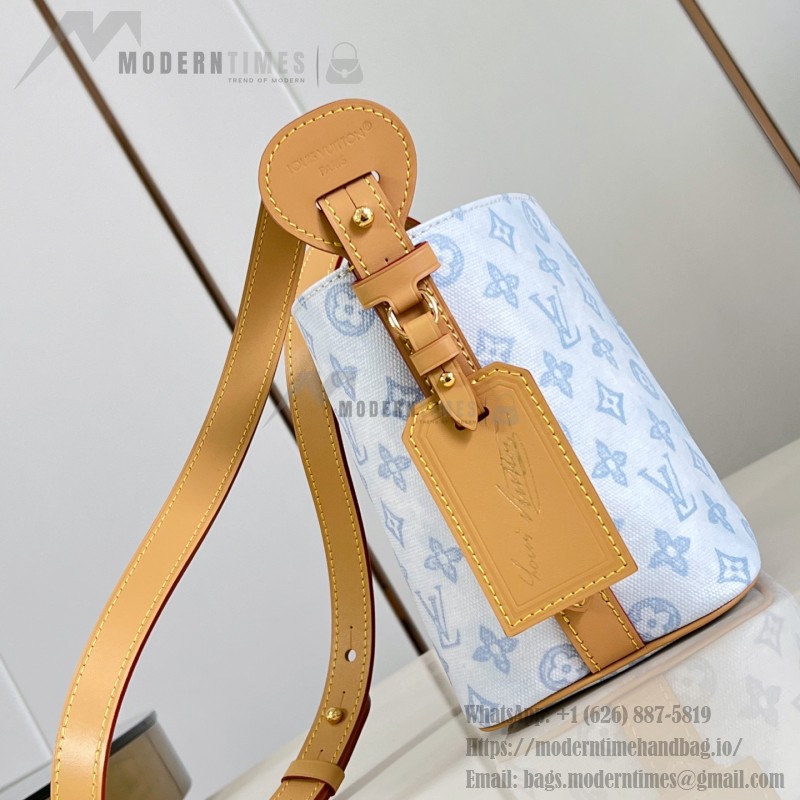 Louis Vuitton All In BB Monogram Origine Bleu Courrier handbag in blue canvas