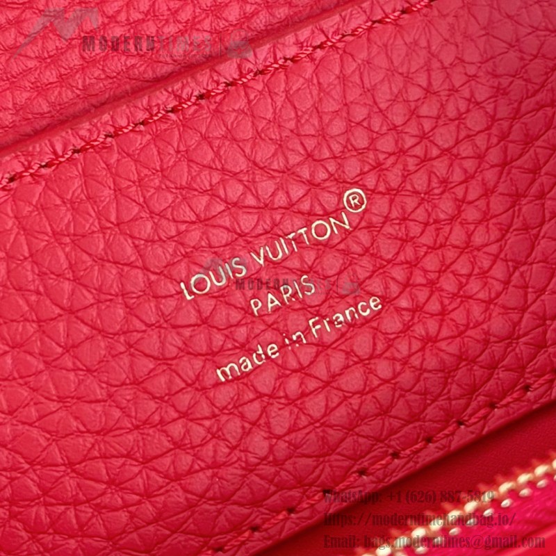 Louis Vuitton Capucines BB LV Confetti red Taurillon leather handbag M28197