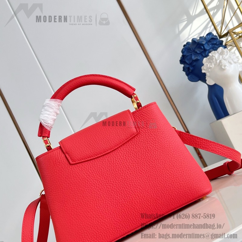 Louis Vuitton Capucines BB LV Confetti red Taurillon leather handbag M28197