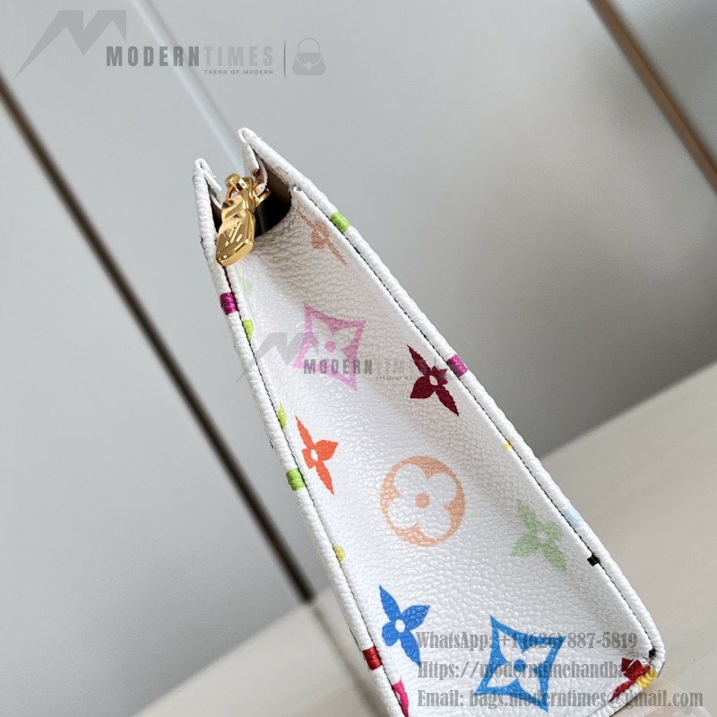 Louis Vuitton Pochette Toilette MM Monogram Multicolore White Cosmetic Pouch