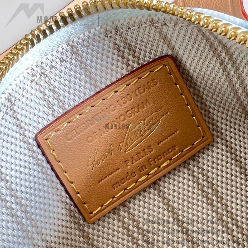 Louis Vuitton Nano Speedy Monogram Origine Blue Handbag