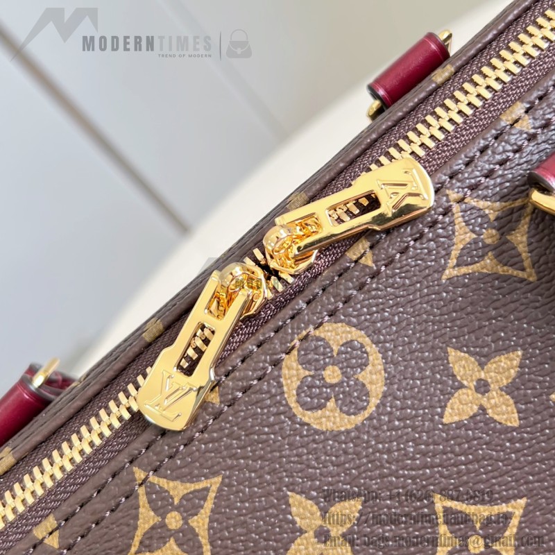 Louis Vuitton Speedy Soft 30 Monogram Anniversary handbag in Monogram canvas with leather trim and travel-inspired accessories
