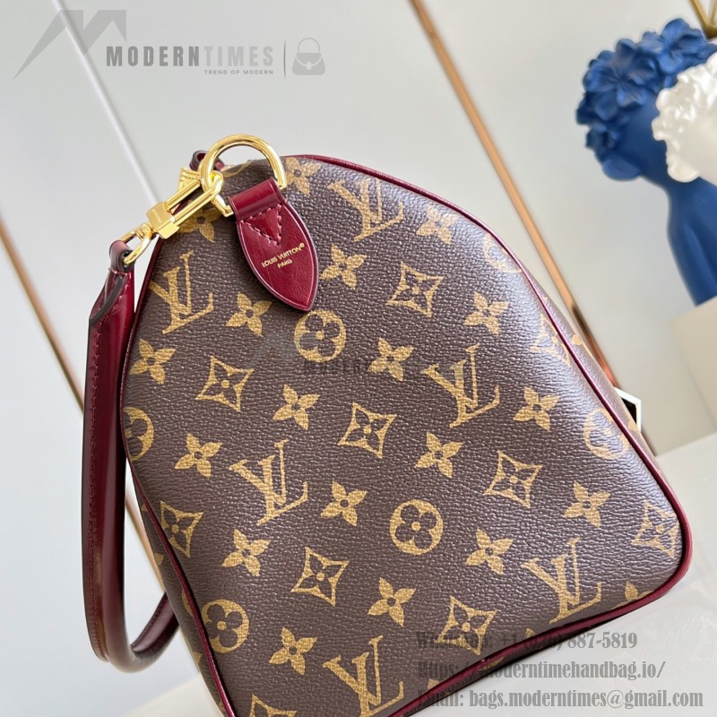 Louis Vuitton Speedy Soft 30 Monogram Anniversary handbag in Monogram canvas with leather trim and travel-inspired accessories