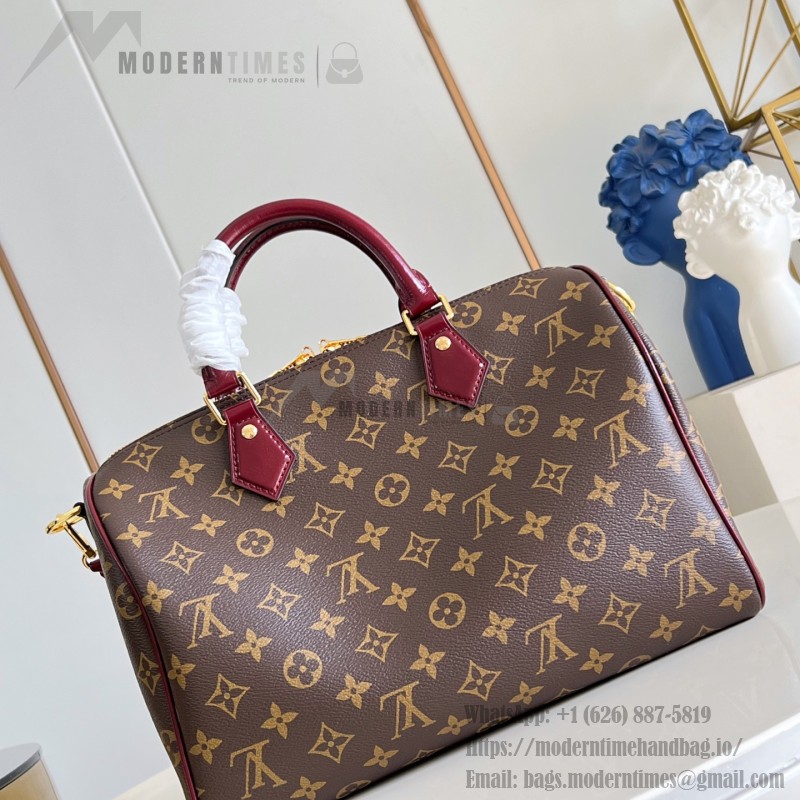 Louis Vuitton Speedy Soft 30 Monogram Anniversary handbag in Monogram canvas with leather trim and travel-inspired accessories