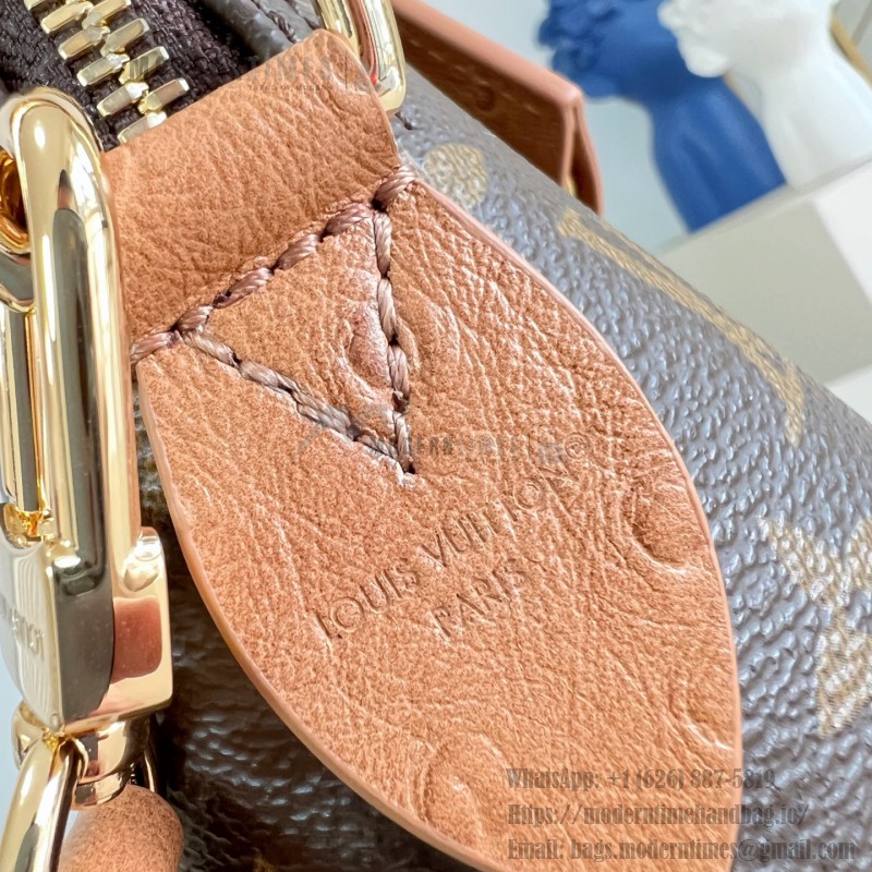 Louis Vuitton Alma MM Monogram Ostrich Trim Limited Edition N30049