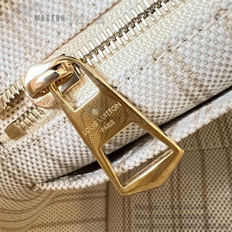 Louis Vuitton CarryAll PM Monogram Origine Bleu Courrier Shoulder Bag M27532 Front View