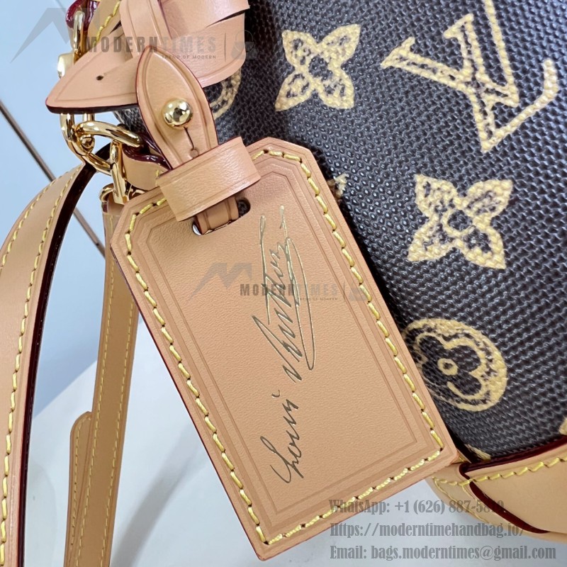 Louis Vuitton Nano Noé Monogram Origine Bucket Bag M27699 Front View