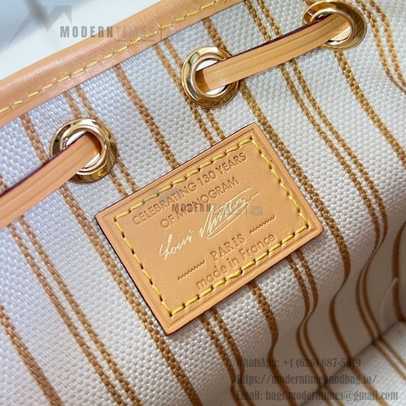 Louis Vuitton Nano Noé Monogram Origine Bucket Bag M27699 Front View