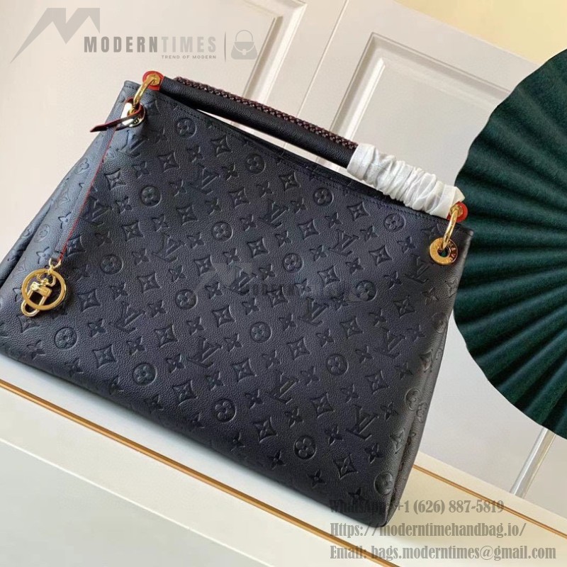 Louis Vuitton Artsy MM Monogram Empreinte Leather Handbag M41066 Front View