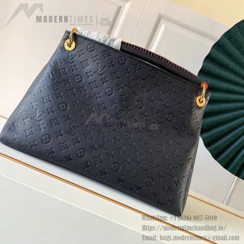 Louis Vuitton Artsy MM Monogram Empreinte Leather Handbag M41066 Front View