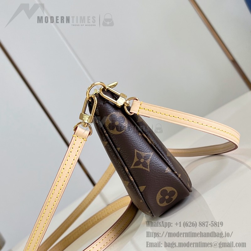 Louis Vuitton Monogram Denim Pochette Accessoires Bag M40712 Front View