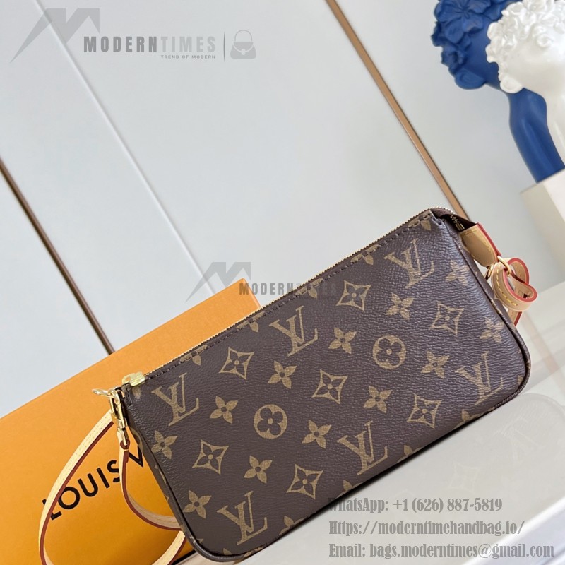 Louis Vuitton Monogram Denim Pochette Accessoires Bag M40712 Front View