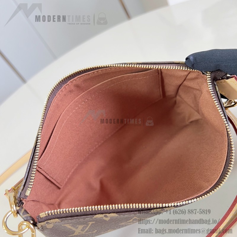 Louis Vuitton Monogram Denim Pochette Accessoires Bag M40712 Front View