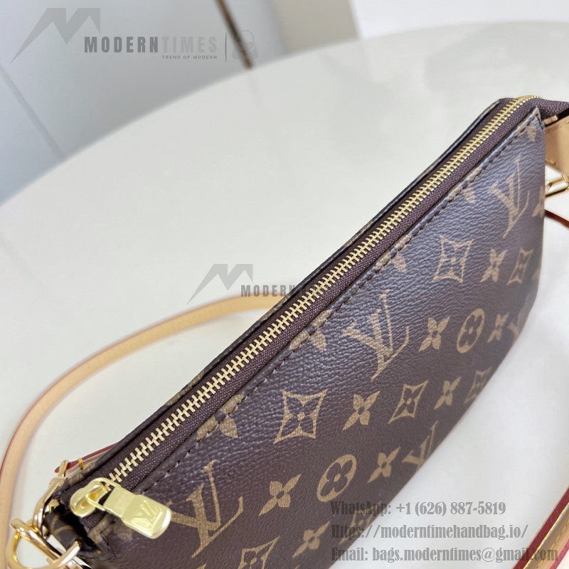 Louis Vuitton Monogram Denim Pochette Accessoires Bag M40712 Front View