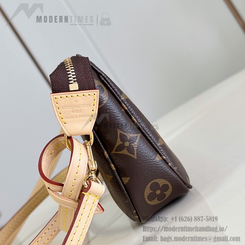 Louis Vuitton Monogram Denim Pochette Accessoires Bag M40712 Front View