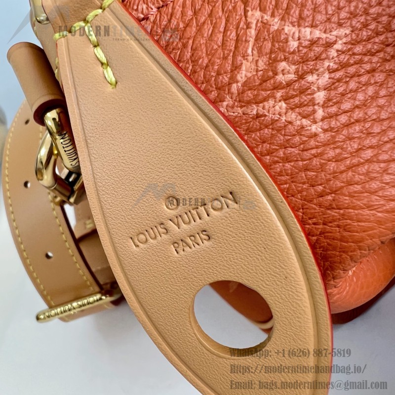 Louis Vuitton Speedy P9 Bandoulière 30 M13904 Embroidered Monogram Orange Leather Bag