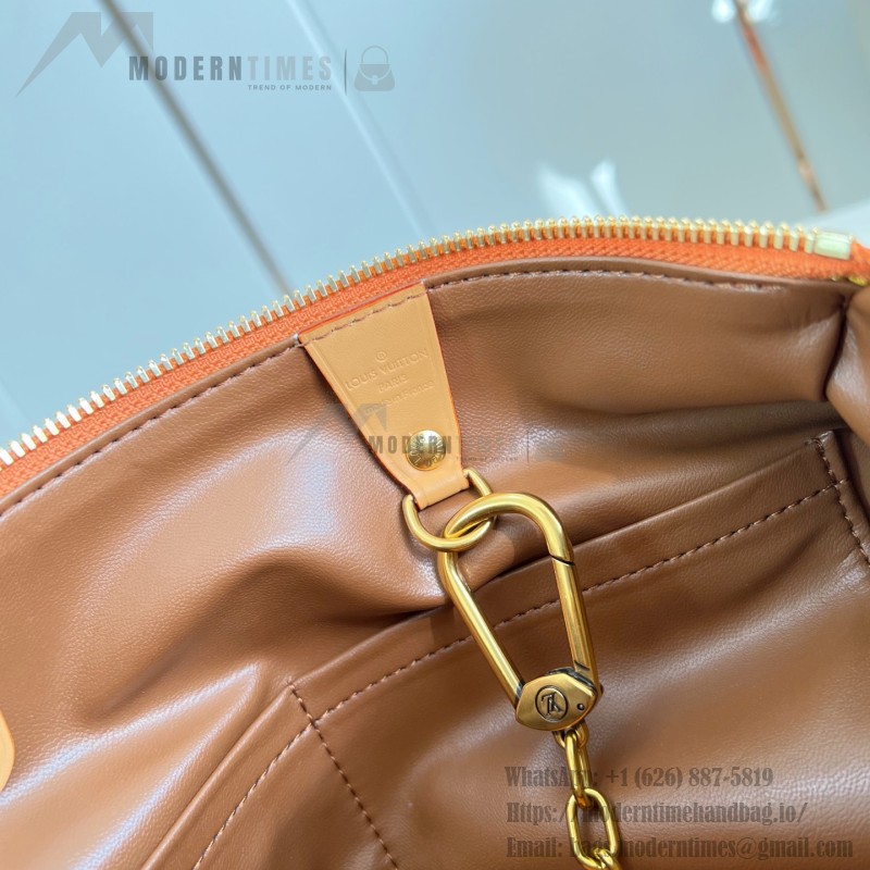Louis Vuitton Speedy P9 Bandoulière 30 M13904 Embroidered Monogram Orange Leather Bag