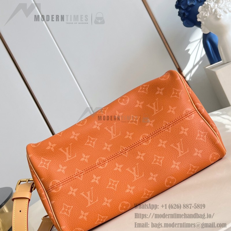 Louis Vuitton Speedy P9 Bandoulière 30 M13904 Embroidered Monogram Orange Leather Bag