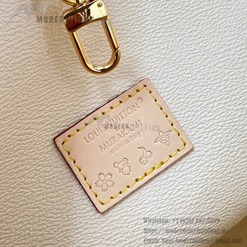 Louis Vuitton M27839 Neverwoof Medium Pet Carrier in White Monogram Multicolore Canvas