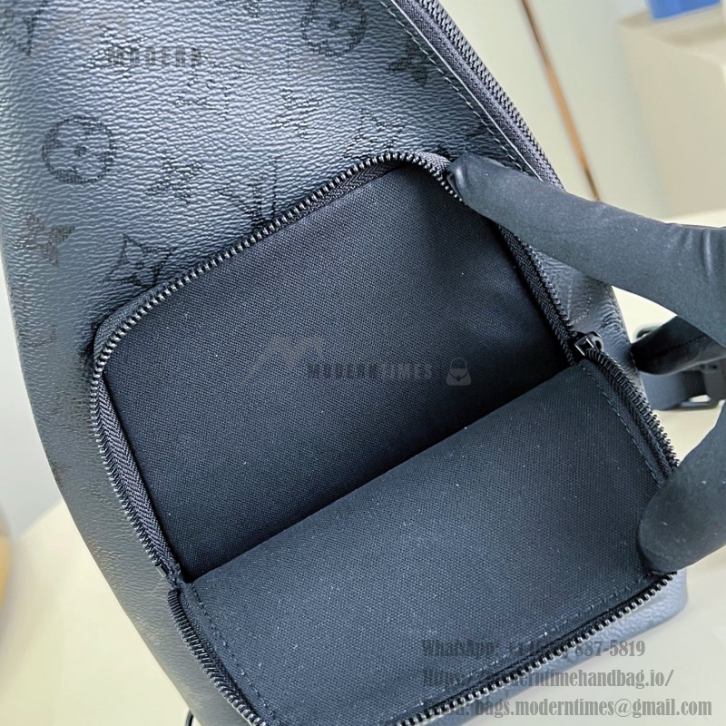 Louis Vuitton Duo Monogram Canvas Taïga Leather M28399 Replica Shoulder Bag