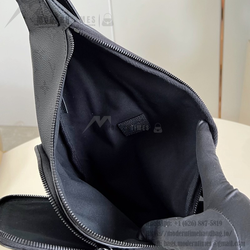 Louis Vuitton Duo Monogram Canvas Taïga Leather M28399 Replica Shoulder Bag