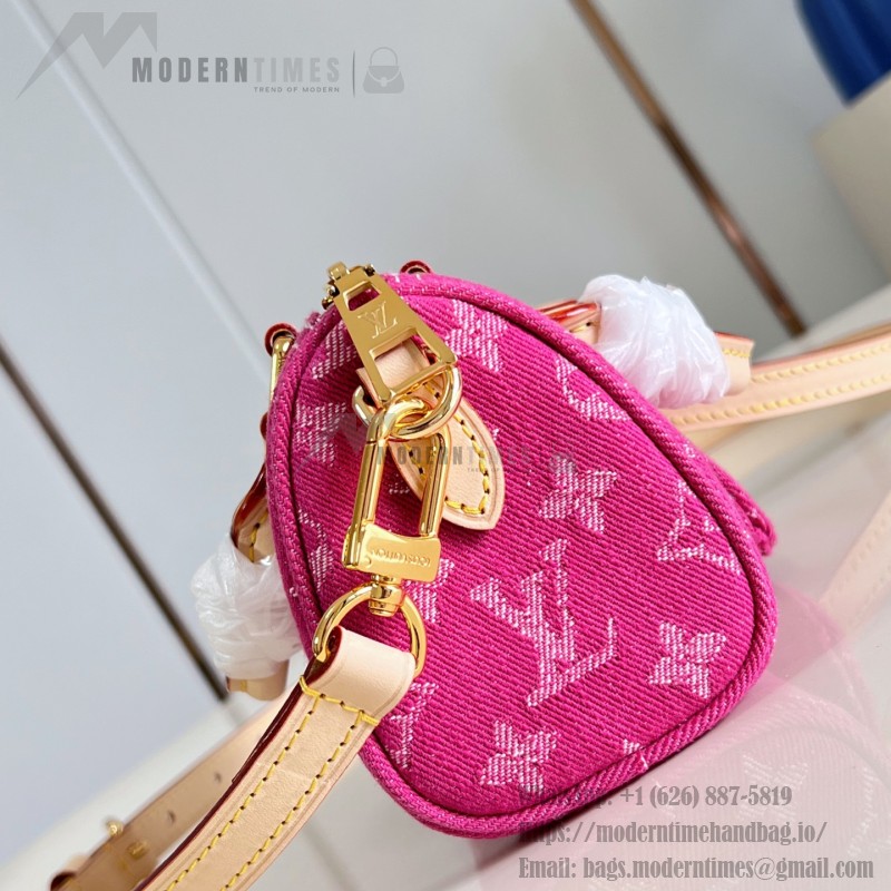 Louis Vuitton Nano Speedy Monogram Denim M27603 Replica Handbag