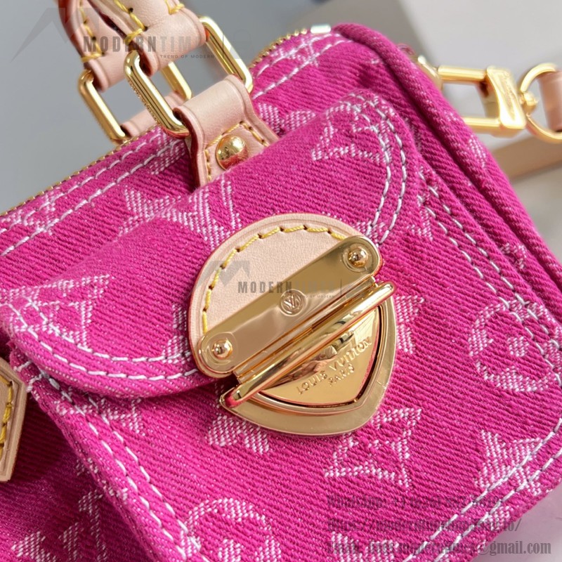 Louis Vuitton Nano Speedy Monogram Denim M27603 Replica Handbag