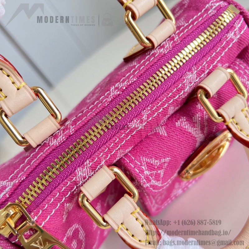 Louis Vuitton Nano Speedy Monogram Denim M27603 Replica Handbag