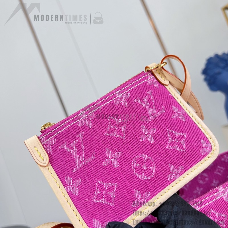 Louis Vuitton All In BB Rose Red Denim M27626 Replica Handbag