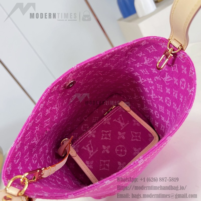 Louis Vuitton All In BB Rose Red Denim M27626 Replica Handbag