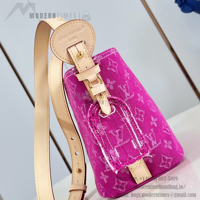 Louis Vuitton All In BB Rose Red Denim M27626 Replica Handbag
