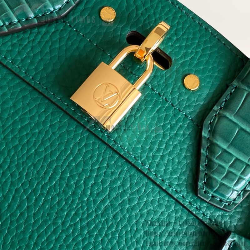 Louis Vuitton-inspired dynamic chip replica handbag in gray black blue and green color options