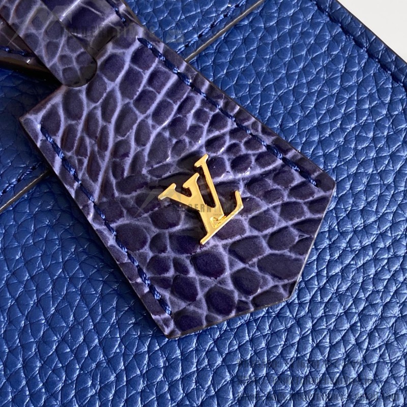 Louis Vuitton-inspired dynamic chip replica handbag in gray black blue and green color options