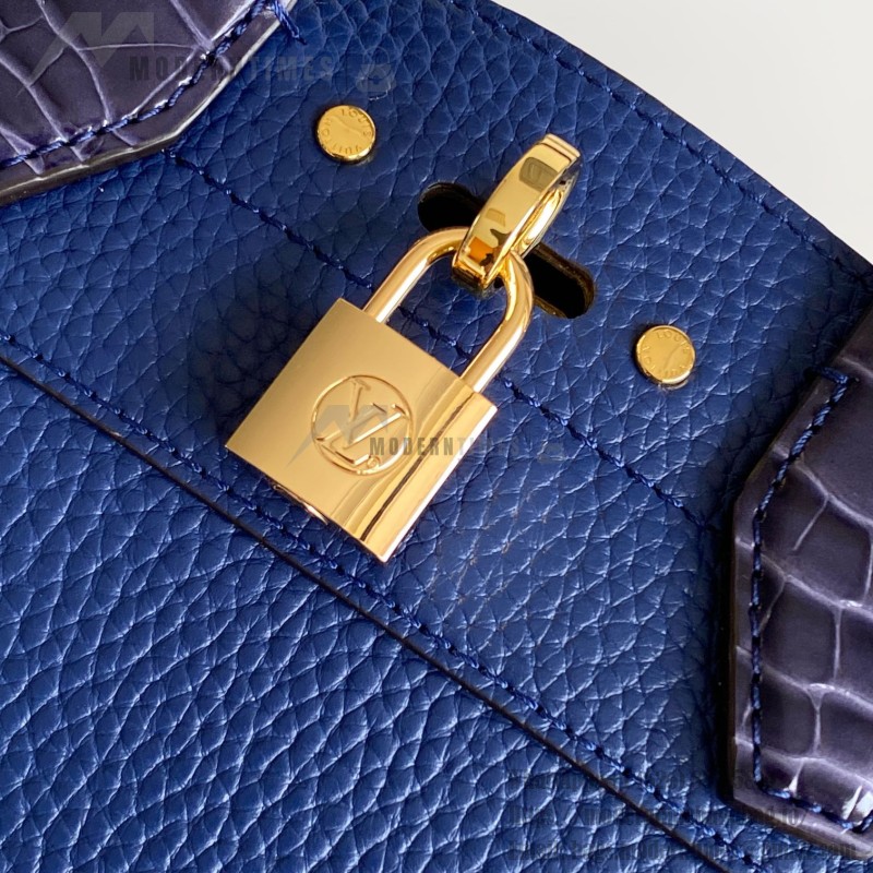 Louis Vuitton-inspired dynamic chip replica handbag in gray black blue and green color options